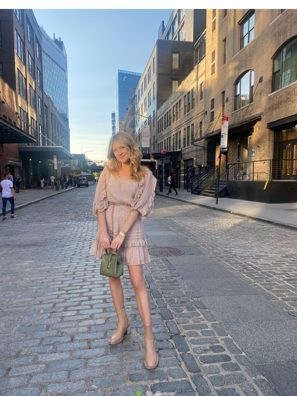 Rebecca Taylor Blush Pink Ruffle Mini Dress